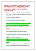 WGU D391 HEALTHCARE ECOSYSTEMS OA EXAM  PRACTICE QUESTIONS AND ANSWERS - LATEST  AND COMPLETE UPDATE WITH VERIFIED  SOLUTIONS &ndash; ASSURED PASS WITH INSTANT  DOWNLOAD PDF&period; 