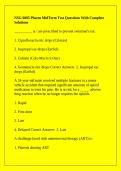 NSG 6005 Pharm MidTerm Test Questions With Complete Solutions