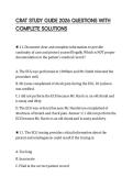 CRAT STUDY GUIDE 2026 QUESTIONS WITH COMPLETE SOLUTIONS