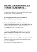 CRAT FINAL EXAM 2026 QUESTIONS WITH COMPLETE SOLUTIONS GRADED A&plus;