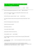 TA 101 FINAL EXAM REVIEW AND CORRECT ANSWERS&period;