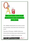 NPN 125 Final Exam 2026 &ndash;  300&plus; Questions & Answers on PTSD&comma; Anxiety&comma; Schizophrenia&comma; Mood Disorders & Psychiatric Nursing