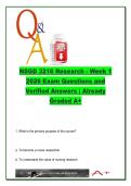NSGD 3216 Research &ndash; Week 1 &lpar;2026&rpar; &ndash; 40&plus; Questions & Verified Answers on Evidence-Based Practice&comma; Information Literacy & Ways of Knowing