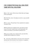 CSX CONDUCTOR EXAM Q&A 2026 STUDY GUIDE WITH FULL SOLUTIONS