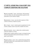 CT SEPTIC LICENSE FINAL EXAM SCRIPT 2026 COMPLETE QUESTIONS AND SOLUTIONS