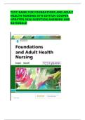 TEST BANK FOR FOUNDATIONS AND ADULT HEALTH NURSING 8TH EDITION COOPER UPDATED 2026 QUESTION ANSWERS AND RATIONALE