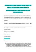 IAHCSMM CRCST ACTUAL EXAM 2026&sol;2027 &vert; 150 Verified Q&A &vert; HSPA Certification &vert; Central Service Technician &vert; Pass Guaranteed - A&plus; Graded