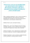 TEXAS FAL ACTUAL EXAM PREP 2026 ALL QUESTIONS AND CORRECT DETAILED ANSWERS ALREADY A GRADED WITH EXPERT FEEDBACK &vert;NEW AND REVISED