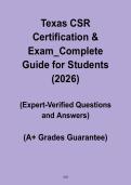 Texas CSR Certification & Exam &vert; Complete Guide for Students 2026 PDF &vert; Court Reporter Prep