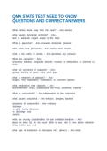 QMA STATE TEST NEED TO KNOW QUESTIONS AND CORRECT ANSWERS