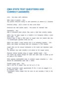 QMA STATE TEST QUESTIONS AND CORRECT ANSWERS
