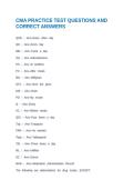 CMA PRACTICE TEST QUESTIONS AND CORRECT ANSWERS