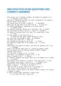 RMA PRACTICE EXAM QUESTIONS AND CORRECT ANSWERS