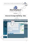 SOLUTION Marketplace Simulations Advanced Strategic Marketing Bikes
