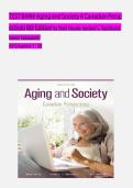TEST BANK For Aging and Society&colon; Canadian Perspectives 8th Edition by Mark Novak&comma; Herbert C&period; Northcott&comma; Verified Chapters 1 - 20&comma; Complete Newest Version