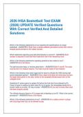 2026 IHSA Basketball Test EXAM  &lpar;2026&rpar; UPDATE Verified Questions  With Correct Verified And Detailed  Solutions