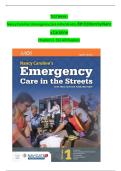 Emergency Care in the Streets 8th Edition Caroline Test Bank &vert; Complete Questions & Answers for Chapters 1-53 &vert; Paramedic Exam Prep