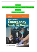 Nancy Caroline's Emergency Care in the Streets 9th Edition Test Bank &vert; All 53 Chapters Covered &vert; AAOS &vert; Essential for Paramedic Students