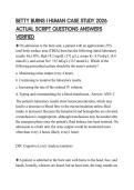 BETTY BURNS I HUMAN CASE STUDY 2026 ACTUAL SCRIPT QUESTIONS ANSWERS VERIFIED