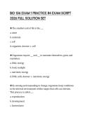 BIO 156 EXAM 1 PRACTICE 84 EXAM SCRIPT 2026 FULL SOLUTION SET