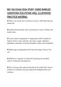 BIO 156 EXAM 2026 STUDY GUIDE BUNDLED QUESTIONS SOLUTIONS WELL ILLUSTRATED PRACTICE MATERIAL