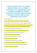PSHRA CERTIFICATION EXAM PREP  2026&sol;2027 WITH ACTUAL CORRECT  QUESTIONS AND VERIFIED DETAILED  ANSWERS &vert;CURRENTLY TESTING  QUESTIONS AND SOLUTIONS&vert;ALREADY  GRADED A&plus;&vert;NEWEST &vert;BRAND NEW  VERSION&vert;JUST RELEASED&excl;&excl; 