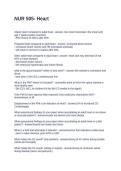 NUR 505- Heart Questions and Answers 100&percnt; Correct