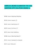 AMERICAN AIRLINES EXAMINATION TEST 2026 QUESTIONS WITH SOLUTIONS GRADED A&plus;