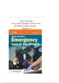 Test Bank For Nancy Caroline&rsquo;s Emergency Care in the Streets&comma; 9th Edition by Nancy Caroline&comma; All Chapters 1 - 53 LATEST