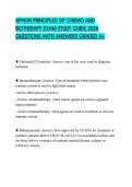 APHON PRINCIPLES OF CHEMO AND BIOTHERAPY ACTUAL EXAM PAPER 2026 QUESTIONS WITH ANSWERS GRADED A&plus;