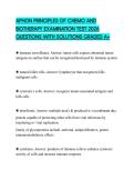 APHON PRINCIPLES OF CHEMO AND BIOTHERAPY EXAMINATION TEST 2026 QUESTIONS WITH SOLUTIONS GRADED A&plus;