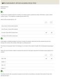 WGU C957 PRE-ASSESSMENT&colon; APPLIED ALGEBRA &lpar;FXO1&rpar; &lpar;PFXO&rpar; 2026  Latest Update Exam &vert; Questions and Verified Answers &vert; 100&percnt; Correct &vert; Grade A &plus;