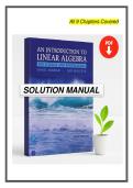 Full Solution Manual for An Introduction to Linear Algebra for Science and Engineering &lpar;3rd Edition&rpar; by Daniel Norman and Dan Wolczuk Complete Coverage &lpar;Chapters 1-9&rpar; Verified Mathematical Solutions Vector Spaces &sol; Linear Mappings &sol; Eigenvectors &sol; Orthogo