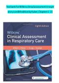 Wilkins Clinical Assessment in Respiratory Care 8th Edition Heuer Test Bank