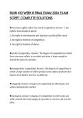 BUSN 410 WEEK 8 FINAL EXAM 2026 EXAM SCRIPT COMPLETE SOLUTIONS