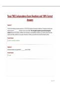 Texas TBCE Jurisprudence Exam Questions and 100&percnt; Correct Answers