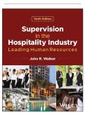 TESTBANK FOR Supervision in the Hospitality Industry Leading Human Resources 10th Edition Walker INSTANT DOWNLOAD TESTBANK