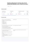 Relativity Certified Sales Pro Test Exam fully solved & updated 2025-2026&lpar;latest version verified for accuracy&rpar; &vert;