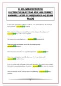 EL 101-INTRODUCTION TO ELECTROLYSIS&vert;QUESTIONS AND 100&percnt; CORRECT ANSWERS&vert;LATEST &excl;&excl;&excl;&excl;2026&vert;GRADED A&plus;&vert; &lpar;EXAM READY&rpar;