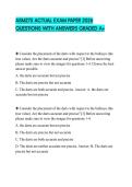 ASM275 ACTUAL EXAM PAPER 2026 QUESTIONS WITH ANSWERS GRADED A&plus;
