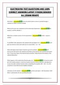 ELECTROLYSIS BUNDLED EXAMS&vert;QUESTIONS AND 100&percnt; CORRECT ANSWERS&vert;LATEST &excl;&excl;&excl;&excl;2026&vert;GRADED A&plus;&vert; &lpar;EXAM READY&rpar;