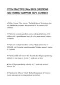 CTCM PRACTICE EXAM 2026 QUESTIONS AND VERIFIED ANSWERS 100&percnt; CORRECT