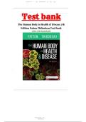 Test Bank For Human Body in Health & Disease 7th Edition By Kevin T&period; Patton&comma; PhD and Gary A&period; Thibodeau&comma; PhD&vert;&vert; &vert;&vert;Chapter 1-25&vert;All Chapters&comma; Complete Guide A&plus;&period;