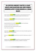 ISA CERTIFIED ARBORIST CHAPTER 11-PLANT HEALTH CARE&vert;QUESTIONS AND 100&percnt; CORRECT ANSWERS&vert;LATEST &excl;&excl;&excl;&excl;2026&vert;GRADED A&plus;&vert; &lpar;EXAM READY&rpar;