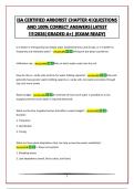 ISA CERTIFIED ARBORIST CHAPTER 4&vert;QUESTIONS AND 100&percnt; CORRECT ANSWERS&vert;LATEST &excl;&excl;&excl;&excl;2026&vert;GRADED A&plus;&vert; &lpar;EXAM READY&rpar;