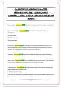 ISA CERTIFIED ARBORIST CHAPTER 13&vert;QUESTIONS AND 100&percnt; CORRECT ANSWERS&vert;LATEST &excl;&excl;&excl;&excl;2026&vert;GRADED A&plus;&vert; &lpar;EXAM READY&rpar;