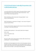 Civil Air Patrol Earhart Leadership Test questions with verified detailed solutions