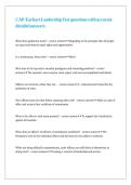 CAP-Earhart Leadership Test questions with accurate detailed answers
