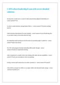 CAP Earhart Leadership Test questions with verified detailed solutions