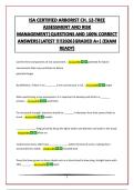 ISA CERTIFIED ARBORIST CH&period; 12-TREE ASSESSMENT AND RISK MANAGEMENT&vert;QUESTIONS AND 100&percnt; CORRECT ANSWERS&vert;LATEST &excl;&excl;&excl;&excl;2026&vert;GRADED A&plus;&vert; &lpar;EXAM READY&rpar;